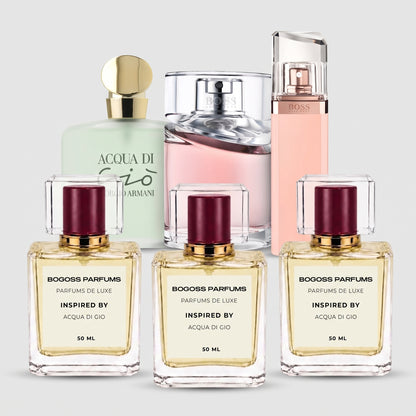 Pack Parfums Femme Fresh & Féminin – 3 × 50 ML