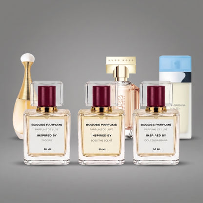 Pack Parfums Femme Chic & Élégant – 3 × 50 ML